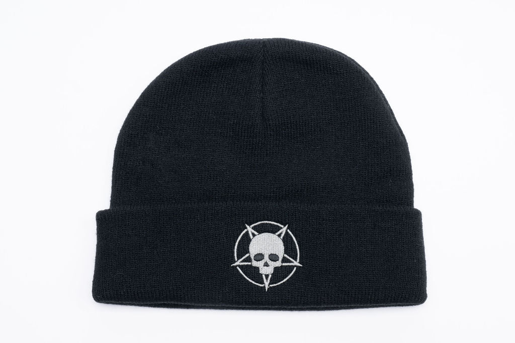 Skull Star Beanie – Cool Black Beanie for Men