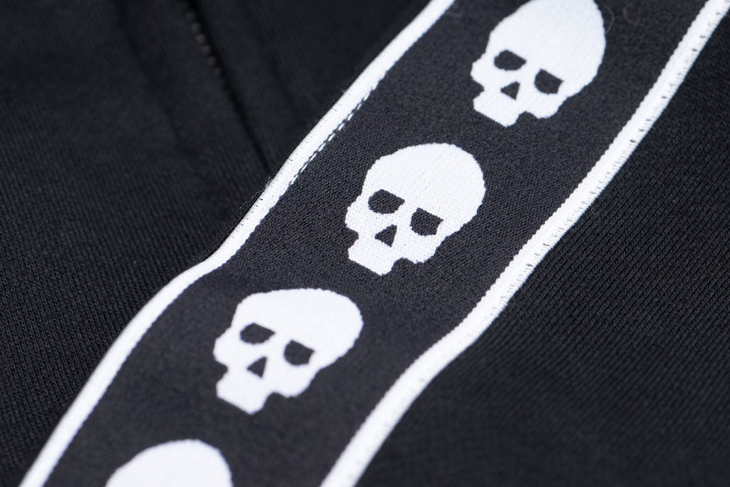 Mens Hoodie Black Mad Skull, Sweatshirt, Fleece, Heavyweight