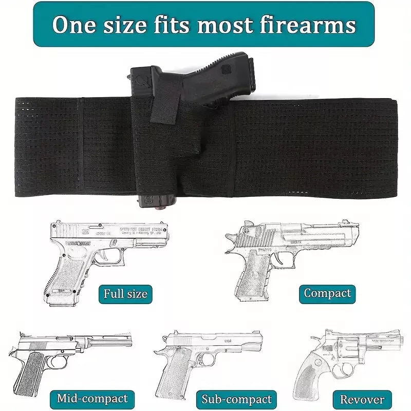 Mens and Womens Elastic Concealed Carry Belt HolsterHolsters