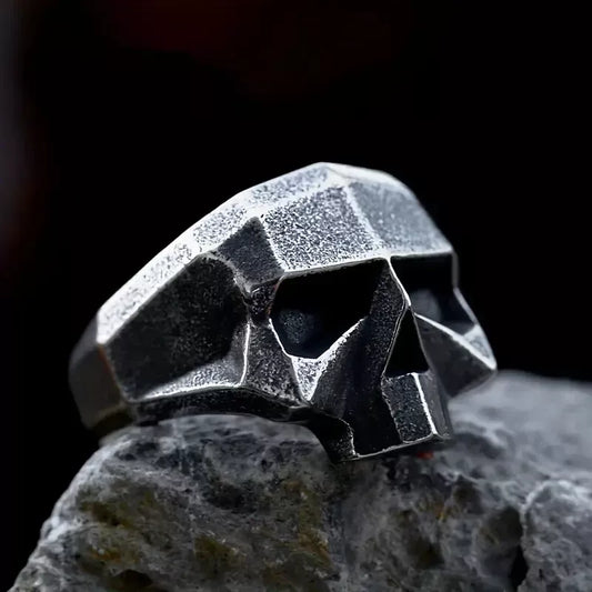 Skull Ring Metatrons Cube