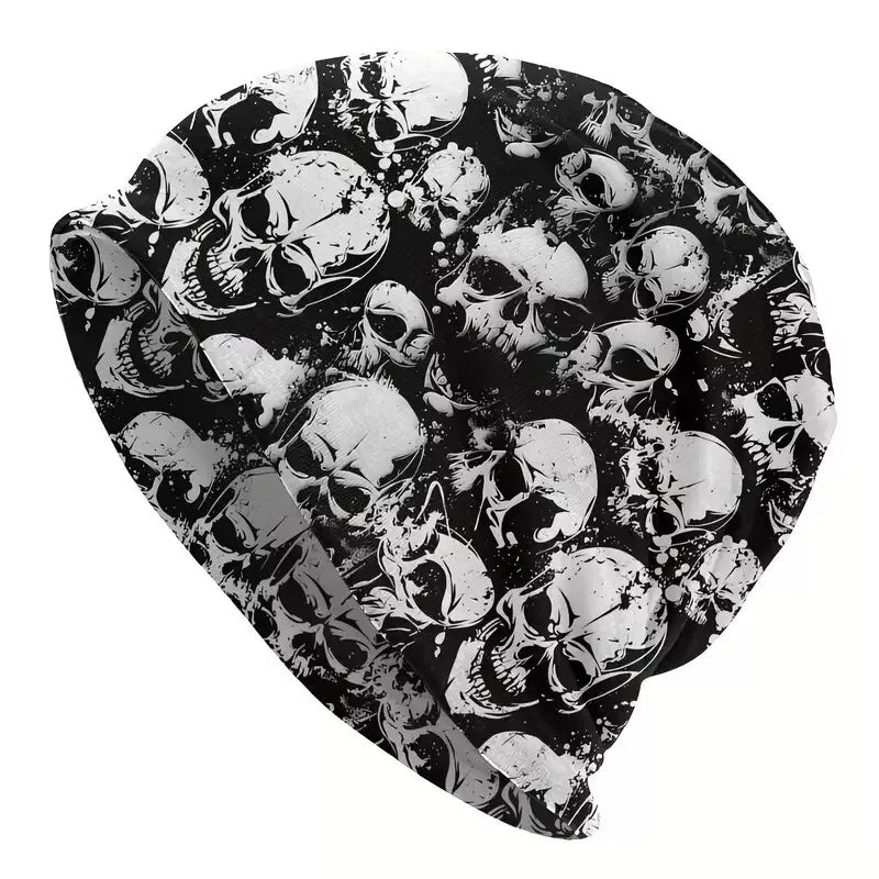 Skull Bone Beanie Thin Men Polyester Hat