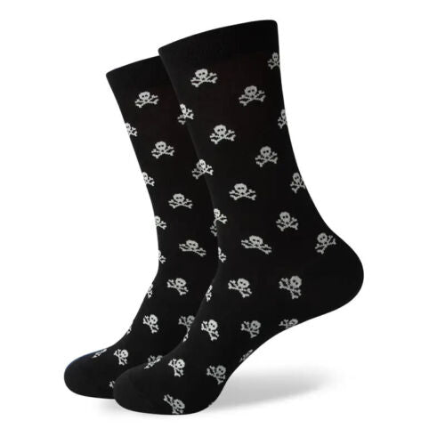 Skull Themed Socks Casual Mens Crew Comfortable