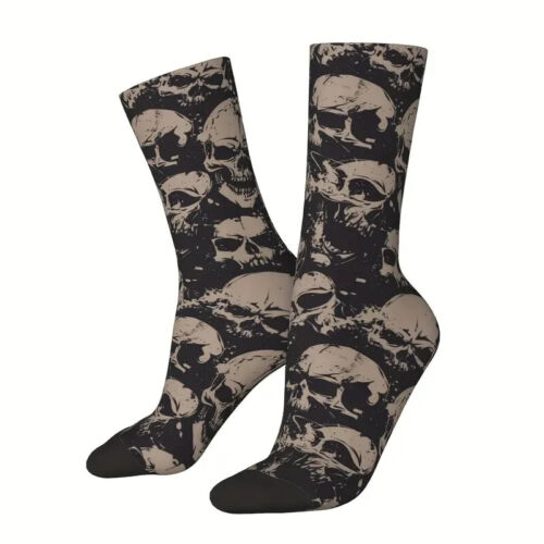 Mens Casual Skull Pattern Socks